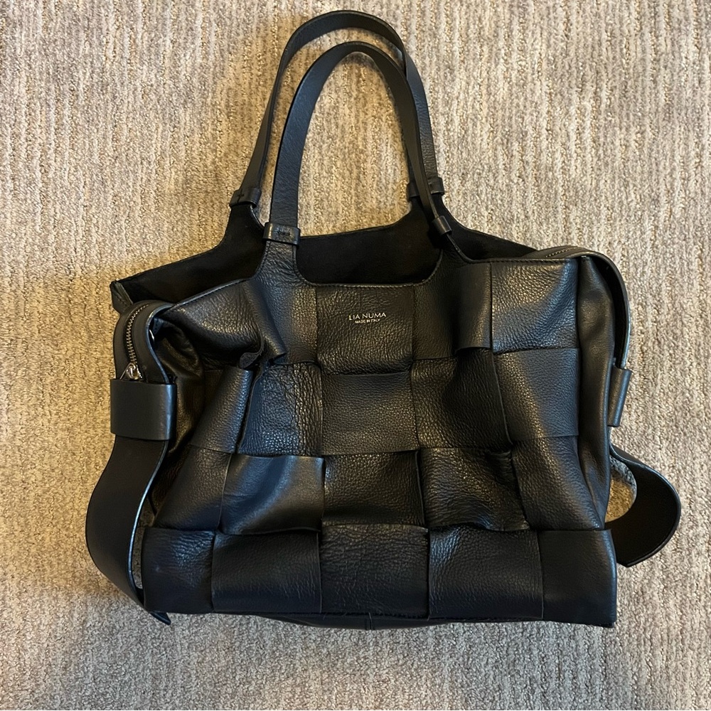 Navy Leather Hobo Bags